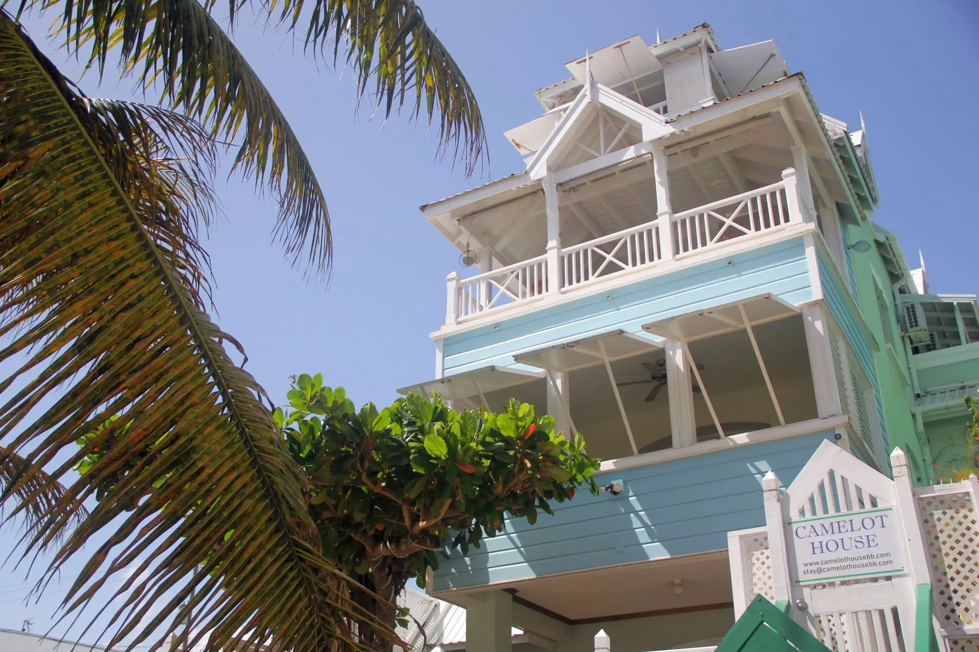 Camelot is a beachfront home with traditional architecture overlooking the boardwalk