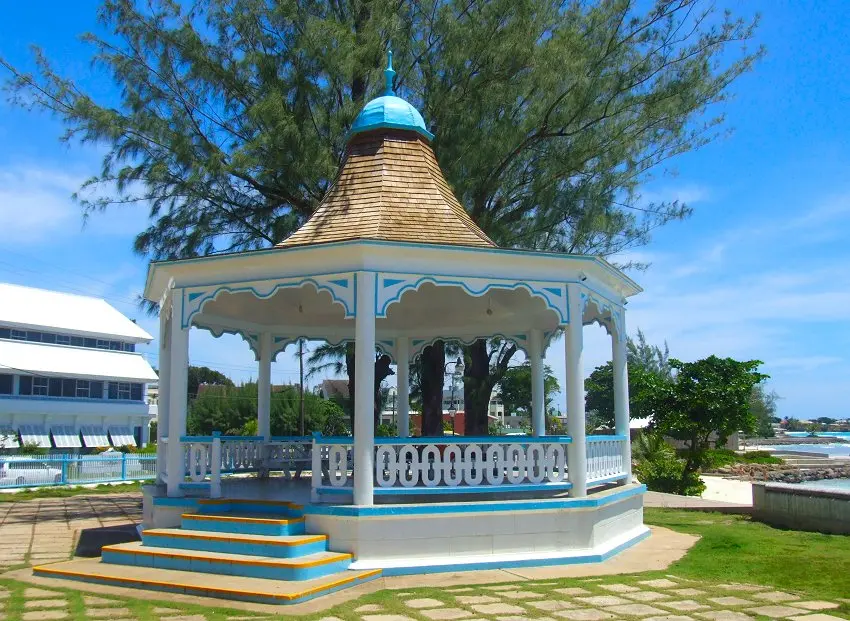 Close up view of the bandstand at Hastings