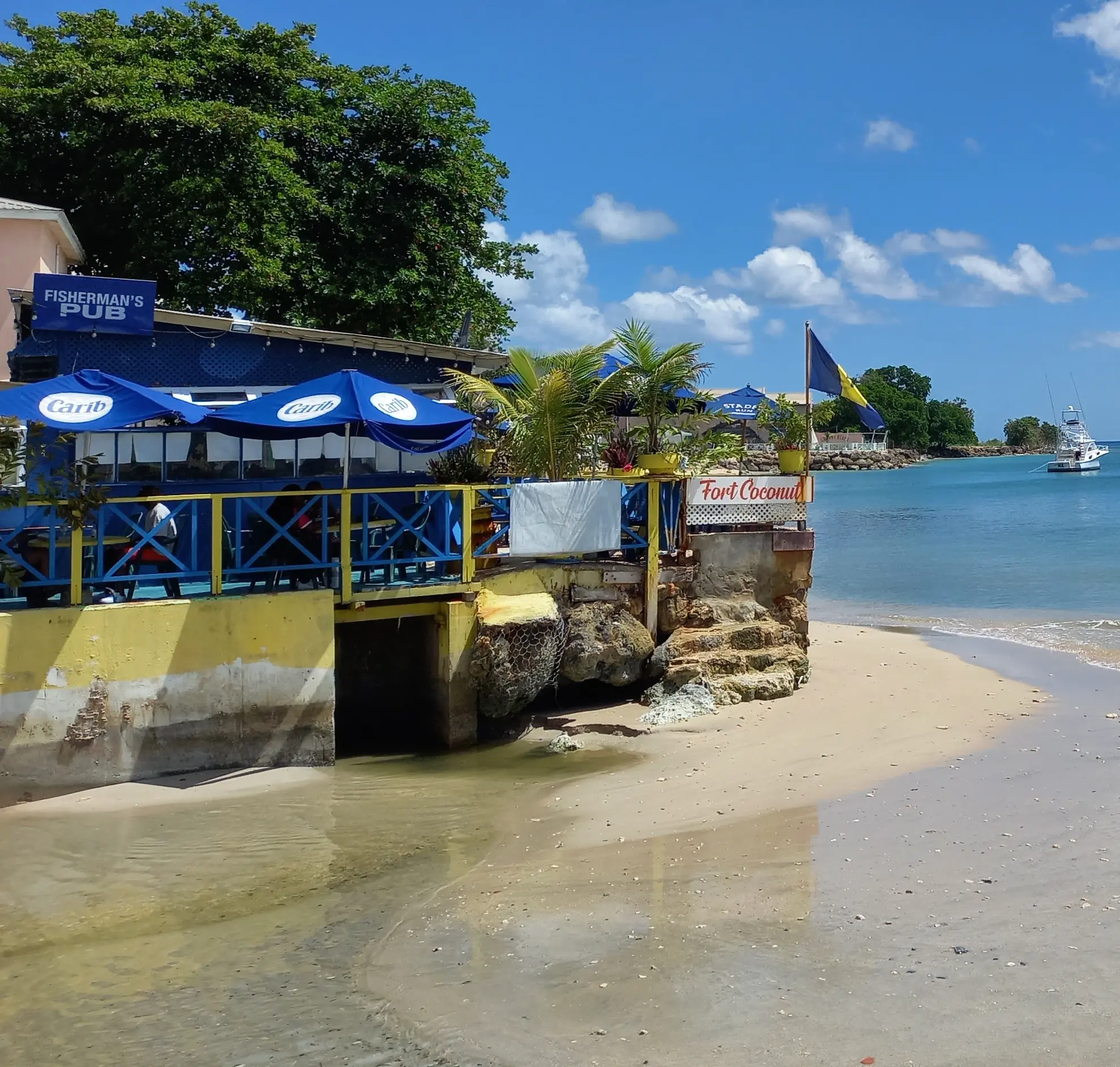 Fisherman's Pub with its oceanfront location and casual vibe