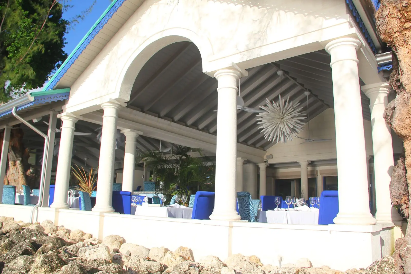 Elegant restaurant along the west coast boardwalk